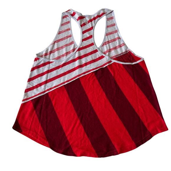 Free People Keep Rolling Tank Women's Printed Red/White Racerback Size XS NWT - Picture 2 of 8